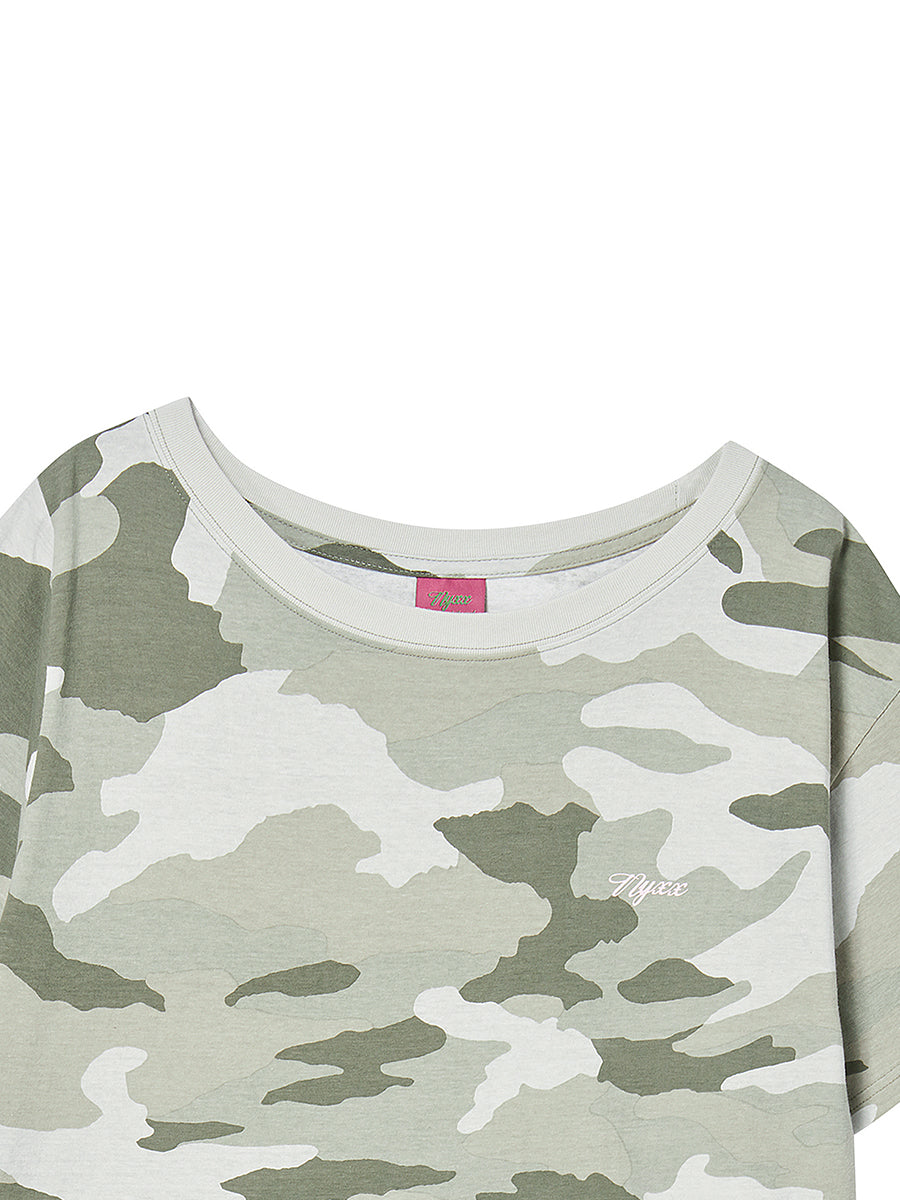 【Hearts2Hearts イアン着用】14 off shoulder tee / camo