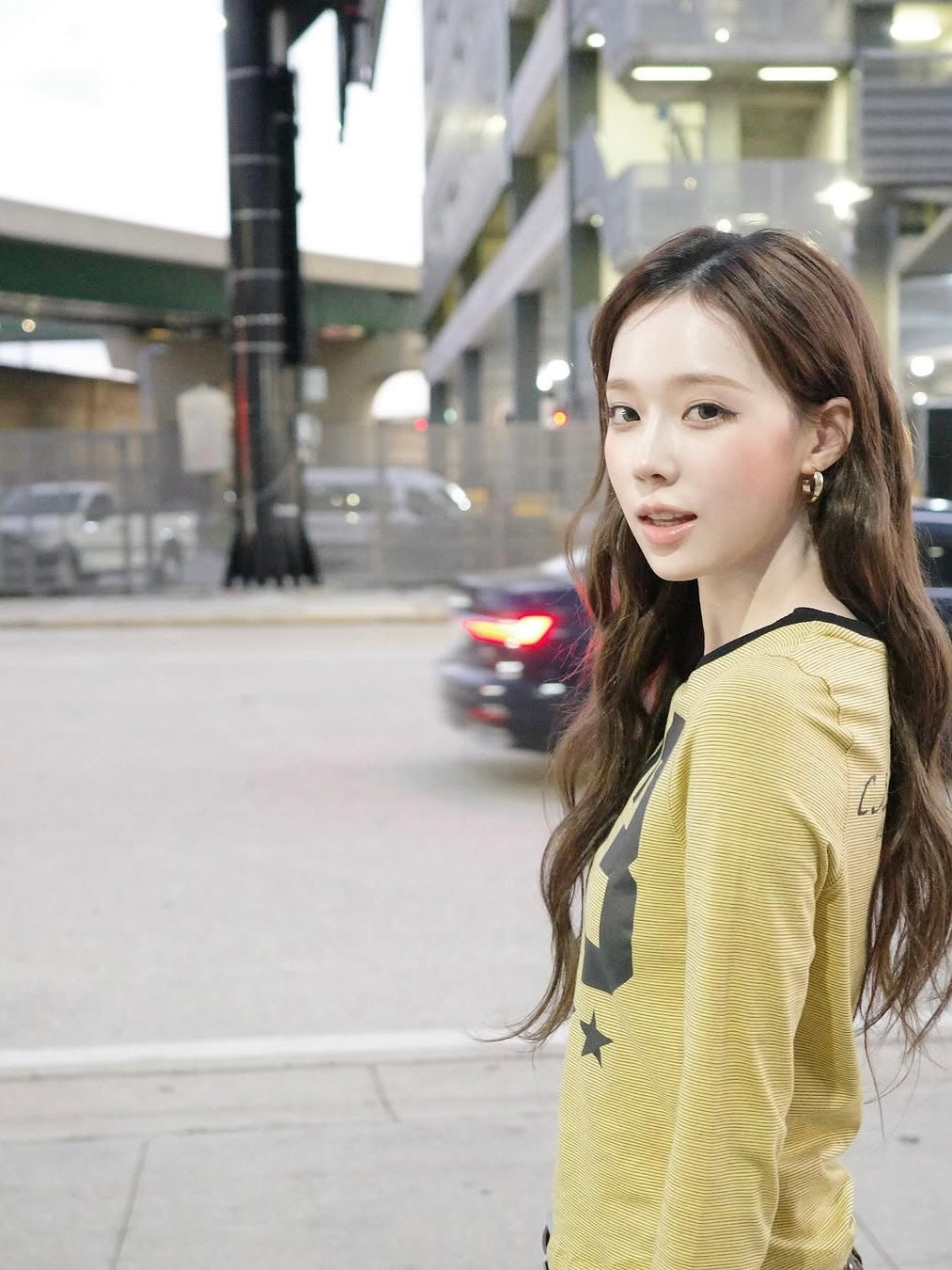 【aespa ウィンター着用】93 Ciao printed long sleeve tee