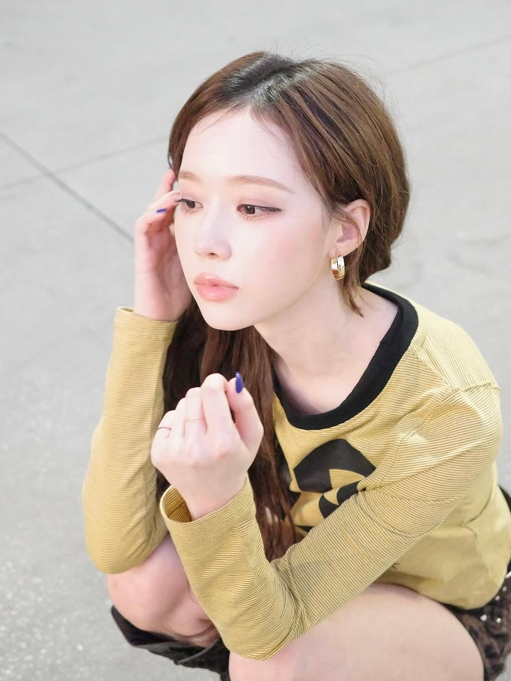 【aespa ウィンター着用】93 Ciao printed long sleeve tee