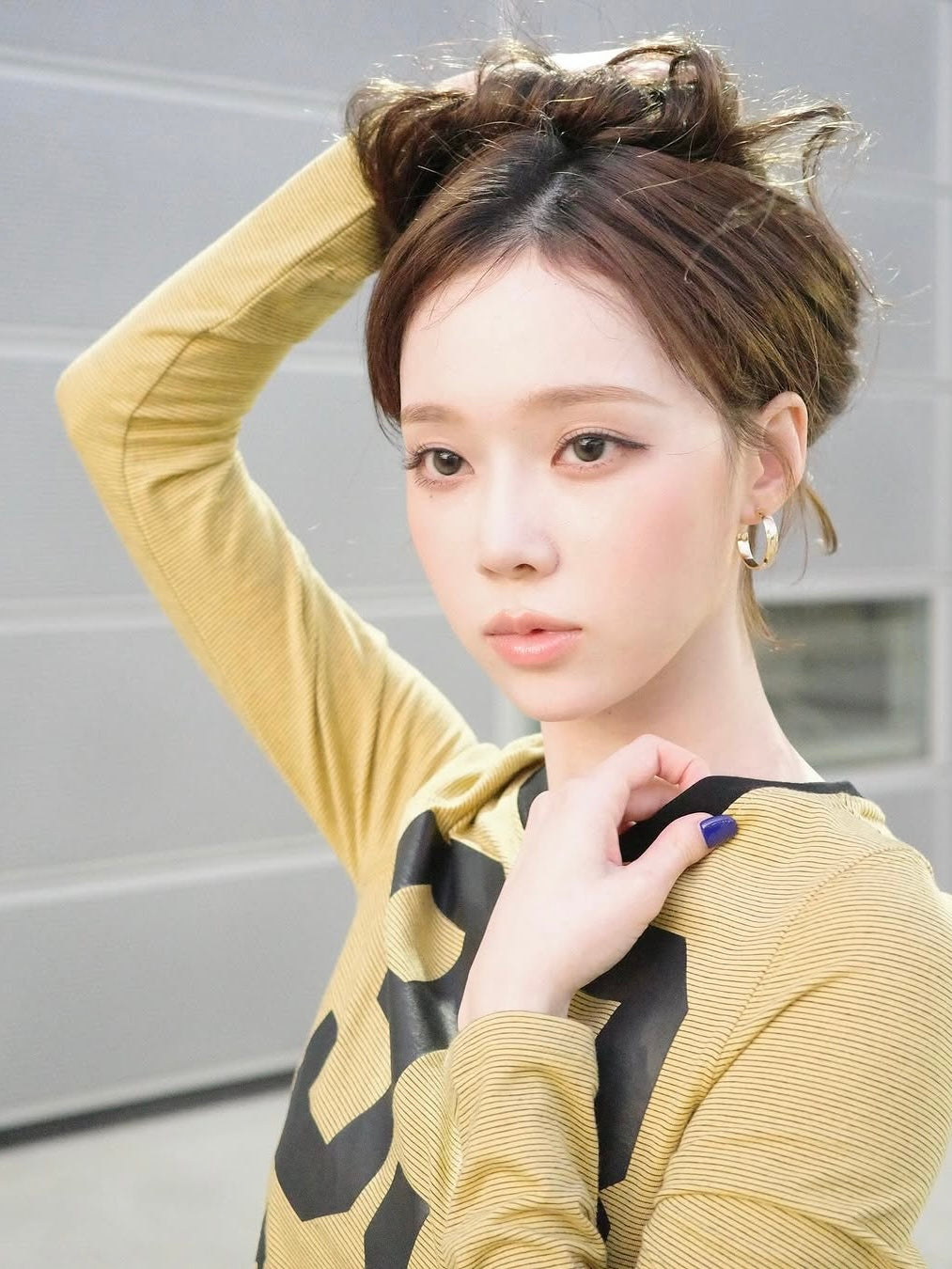【aespa ウィンター着用】93 Ciao printed long sleeve tee