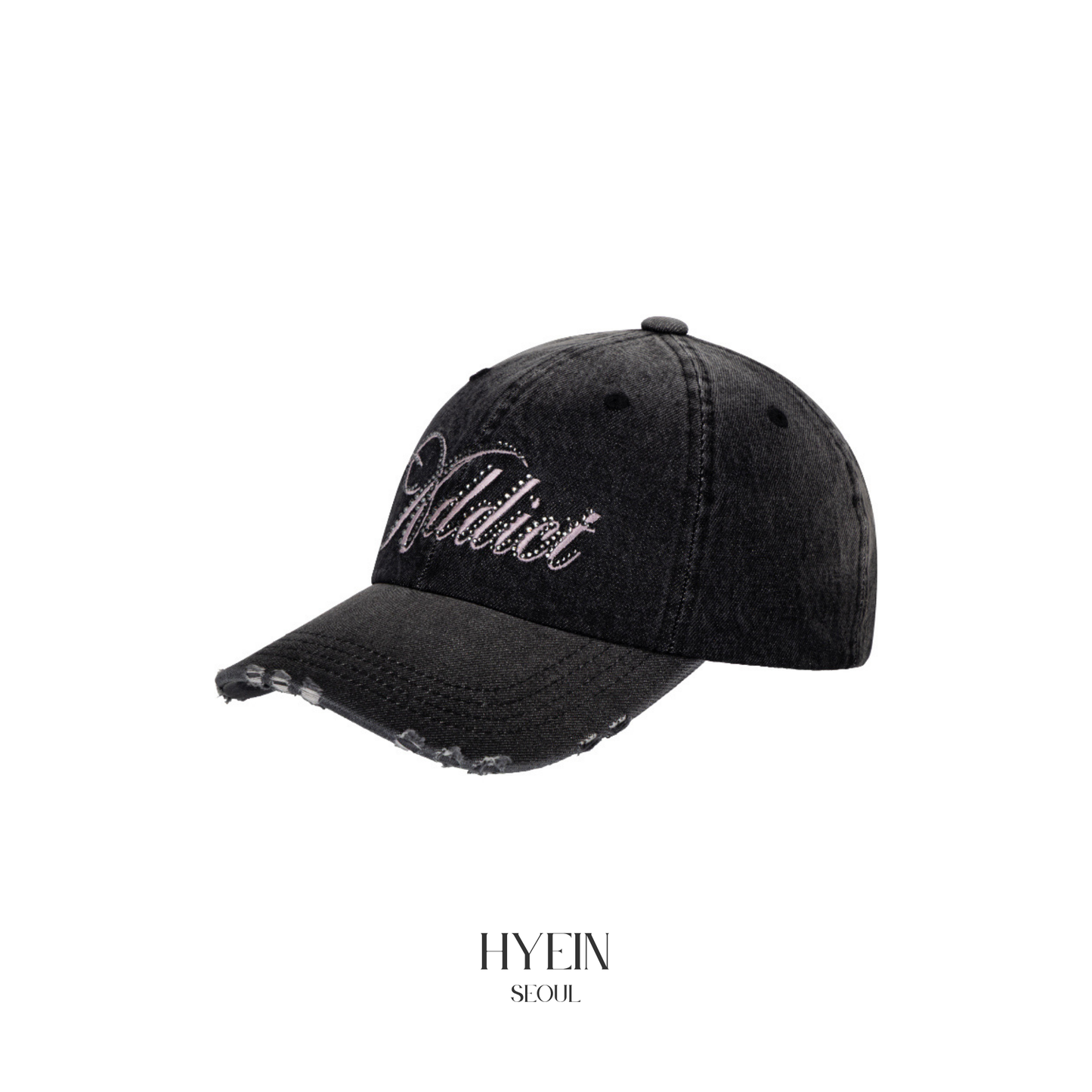 【IVE リズ着用】Addict cap / black denim