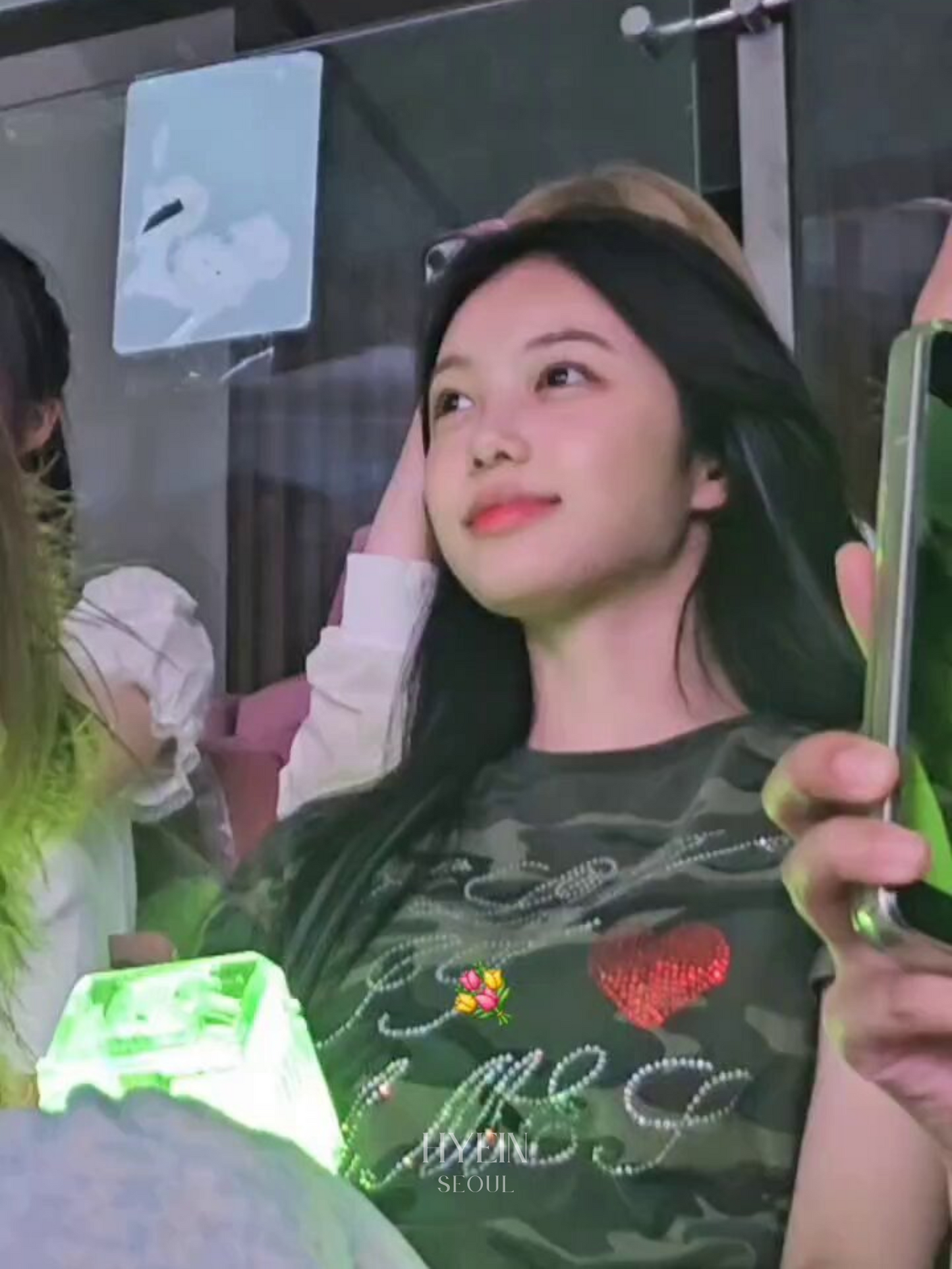 Ames hotfix crop tee camo【Hearts2Hearts イアン着用】