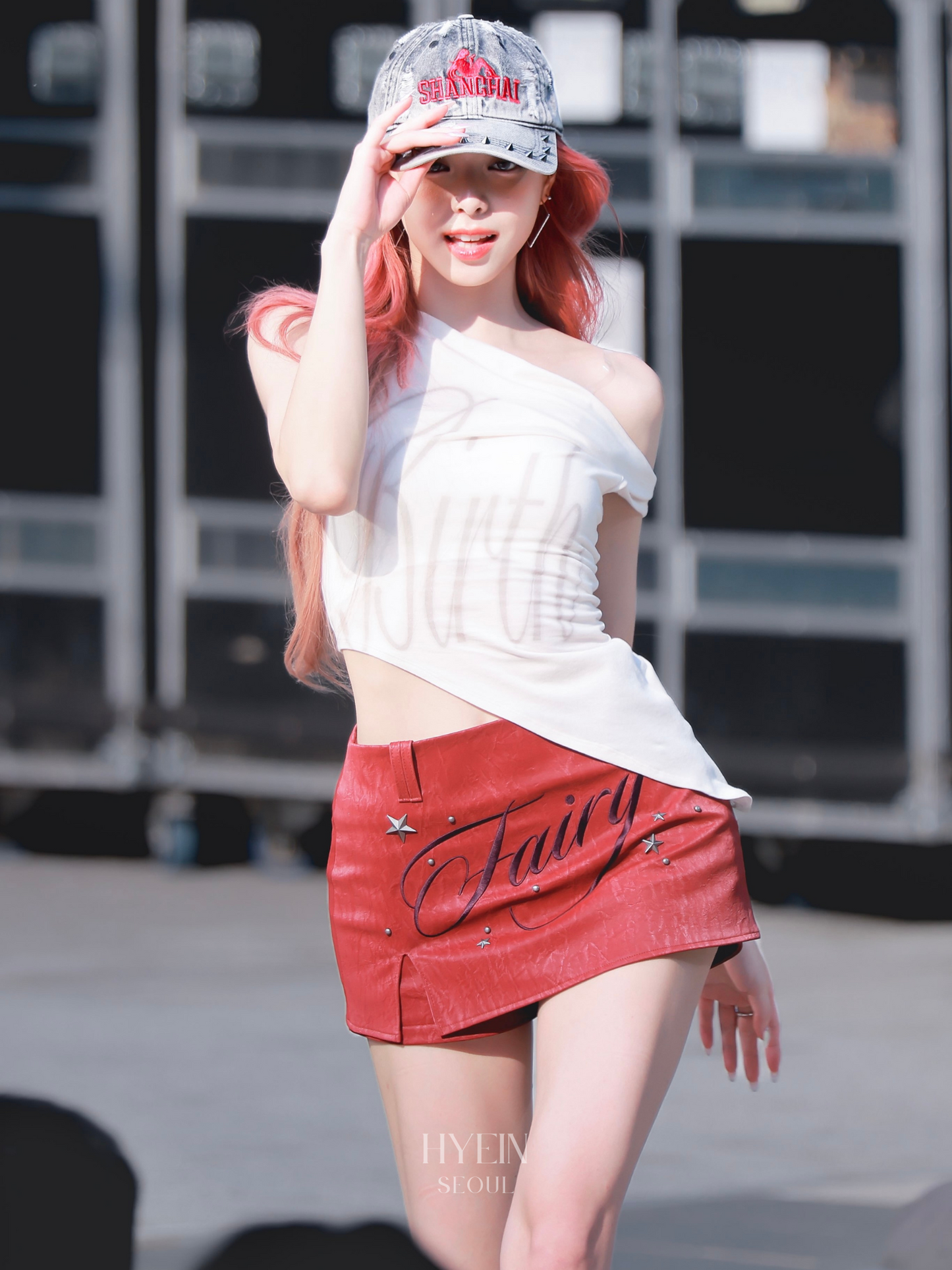 【ITZY ユナ着用】Birth draped top / cream