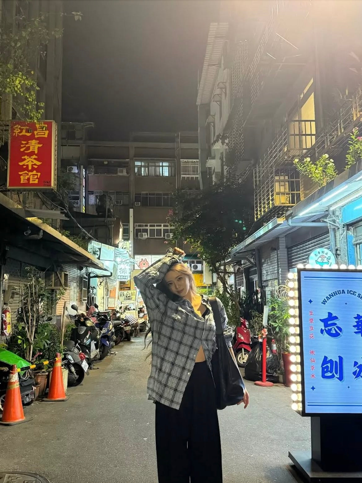 【ITZY ユナ着用】Blueberry check shirt
