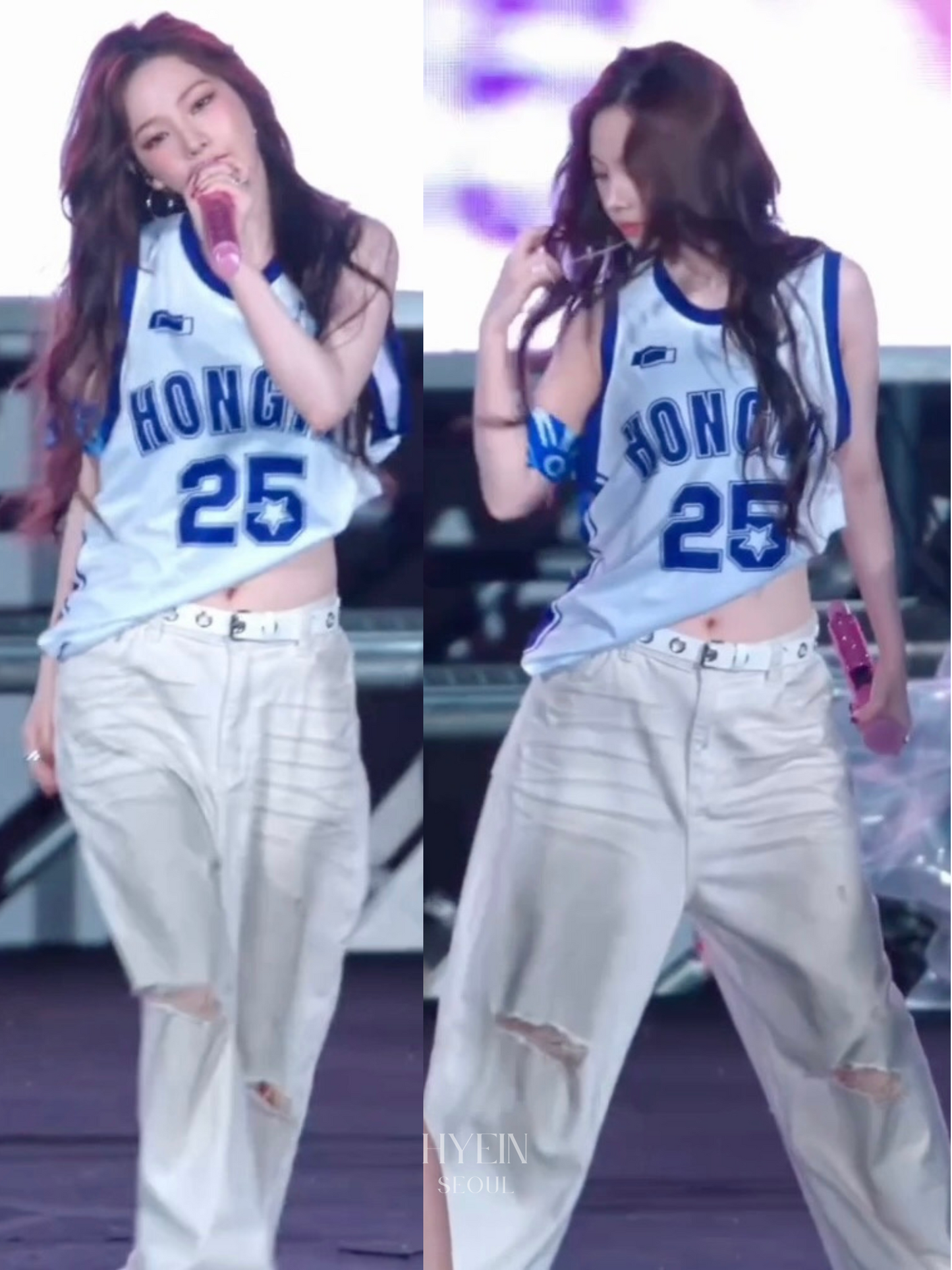 Dirty cat white jeans