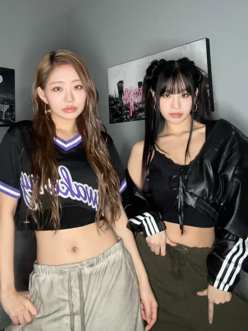 【KISS OF LIFE ナッティ着用】Lace sleeveless t-shirt / black