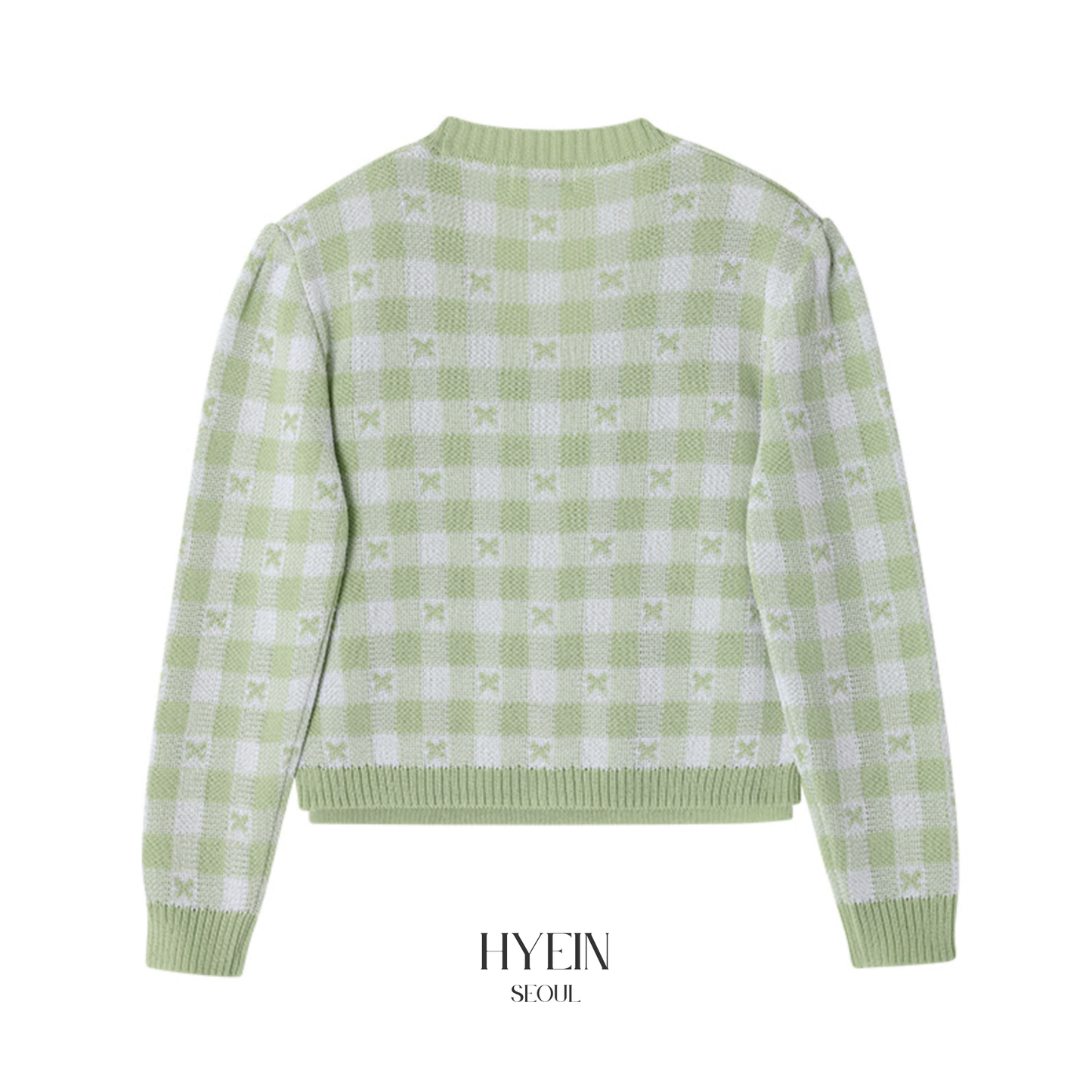 【aespa ウィンター着用】Lona knit cardigan set / light green