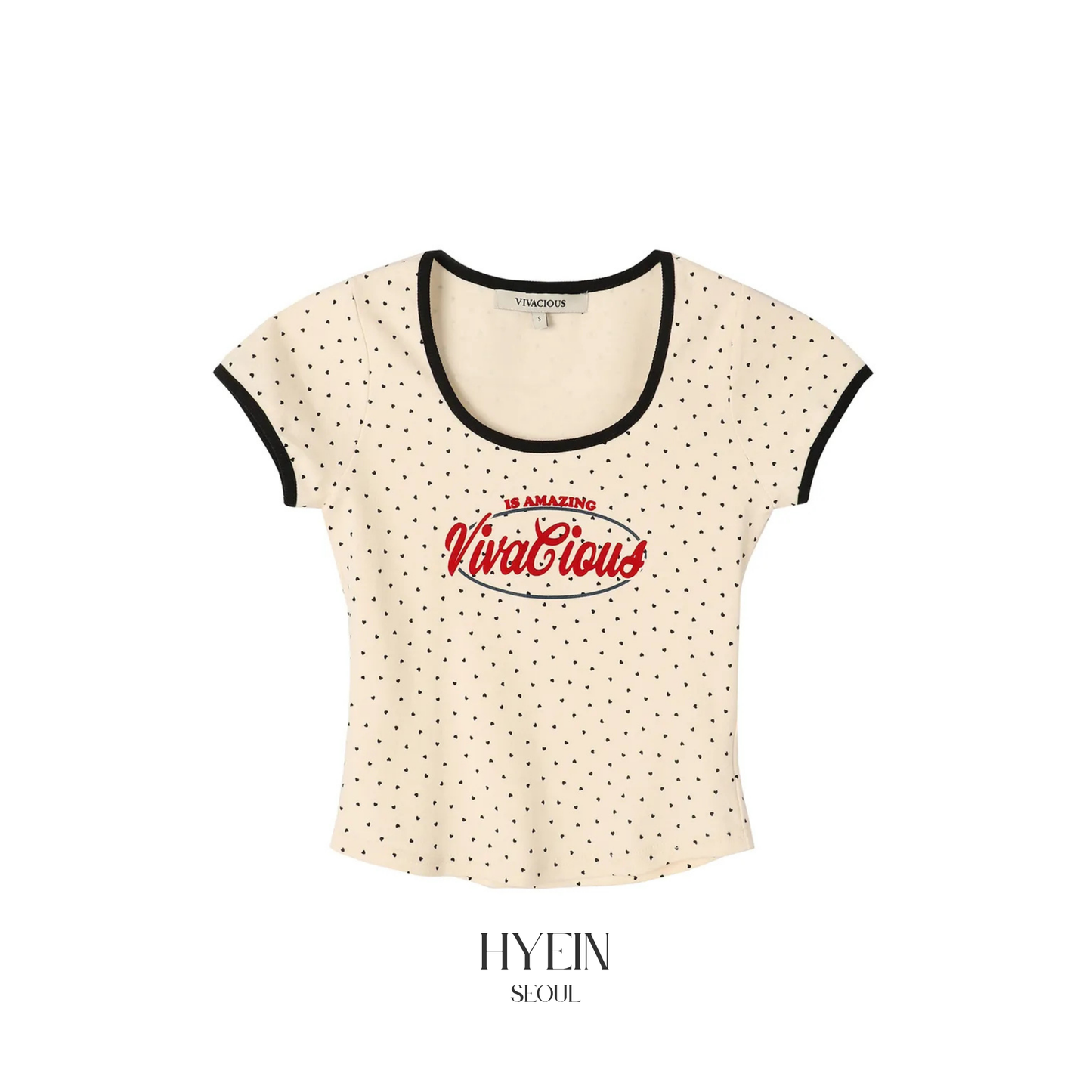 【ITZY ユナ着用】Mini heart tee