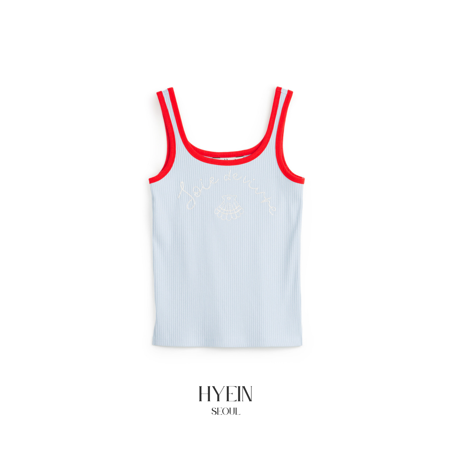 Mused sea shell emb tank top