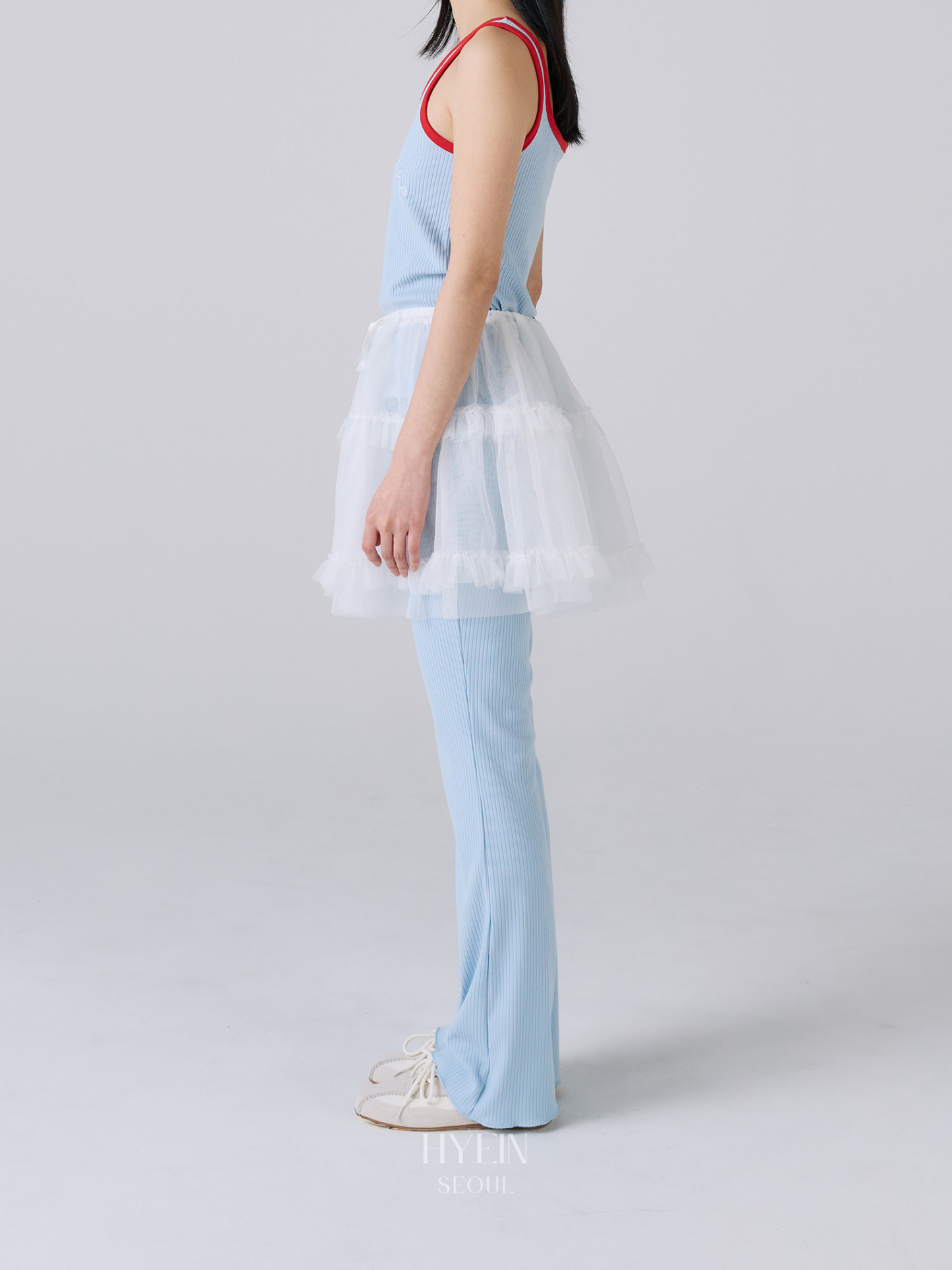 Mused sea shell emb tank top