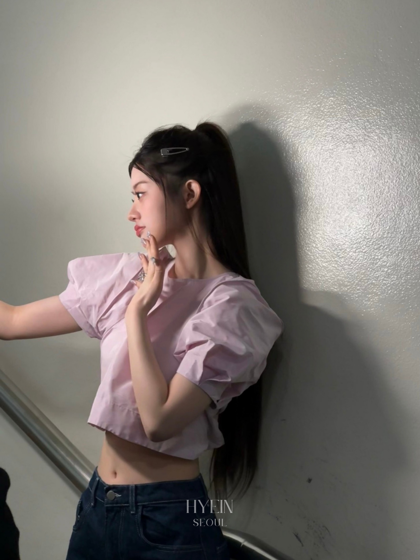 Pintuck summer jacket in pink