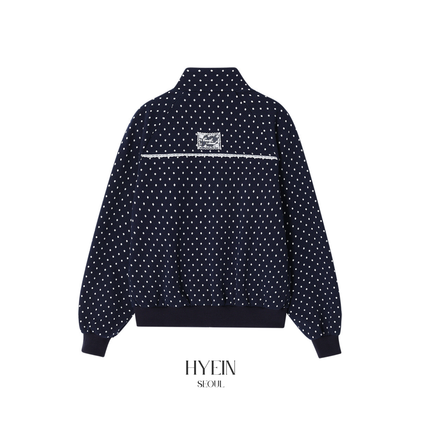Rose dot track jacket / navy