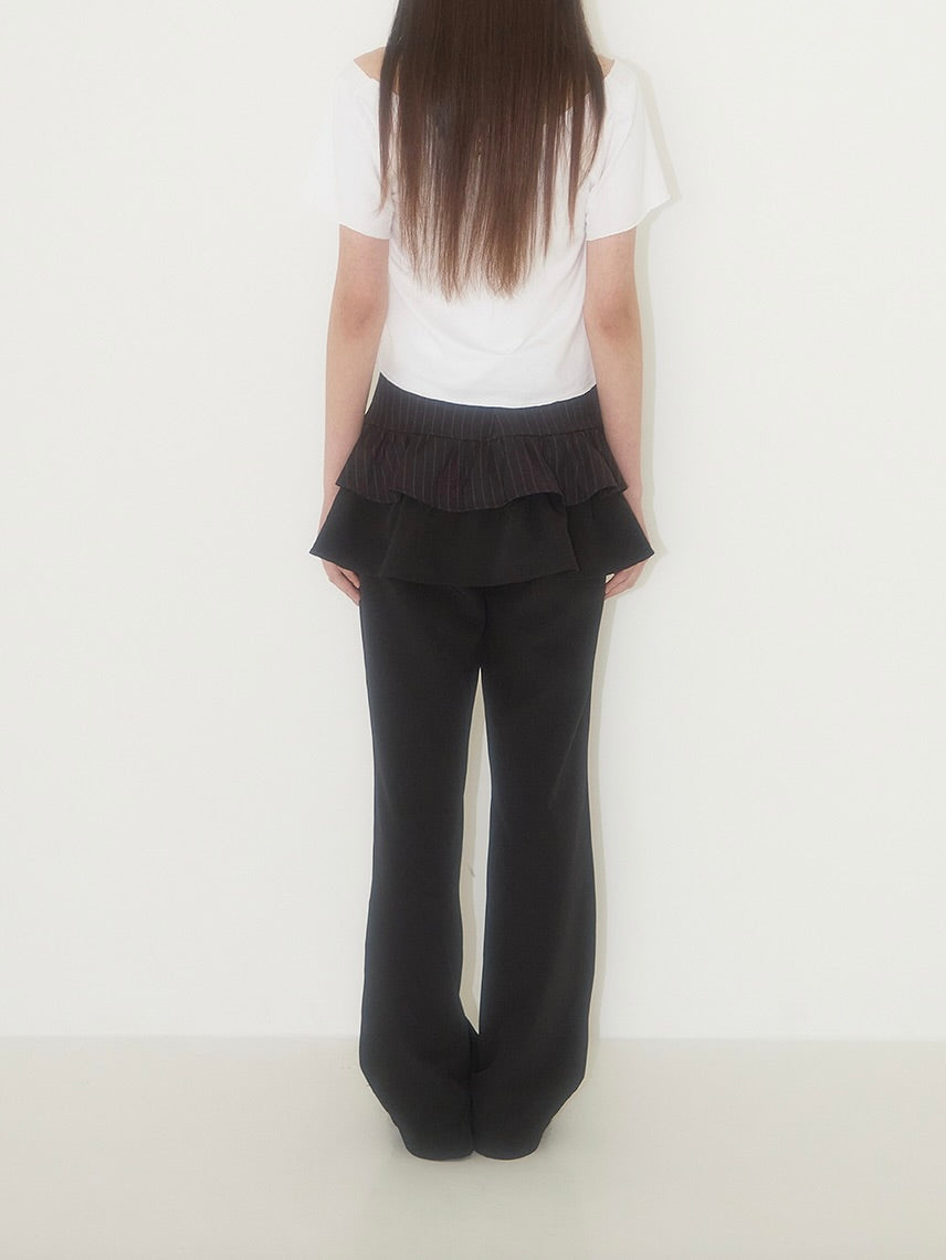 【予約配送】Ruffle color skirt pants