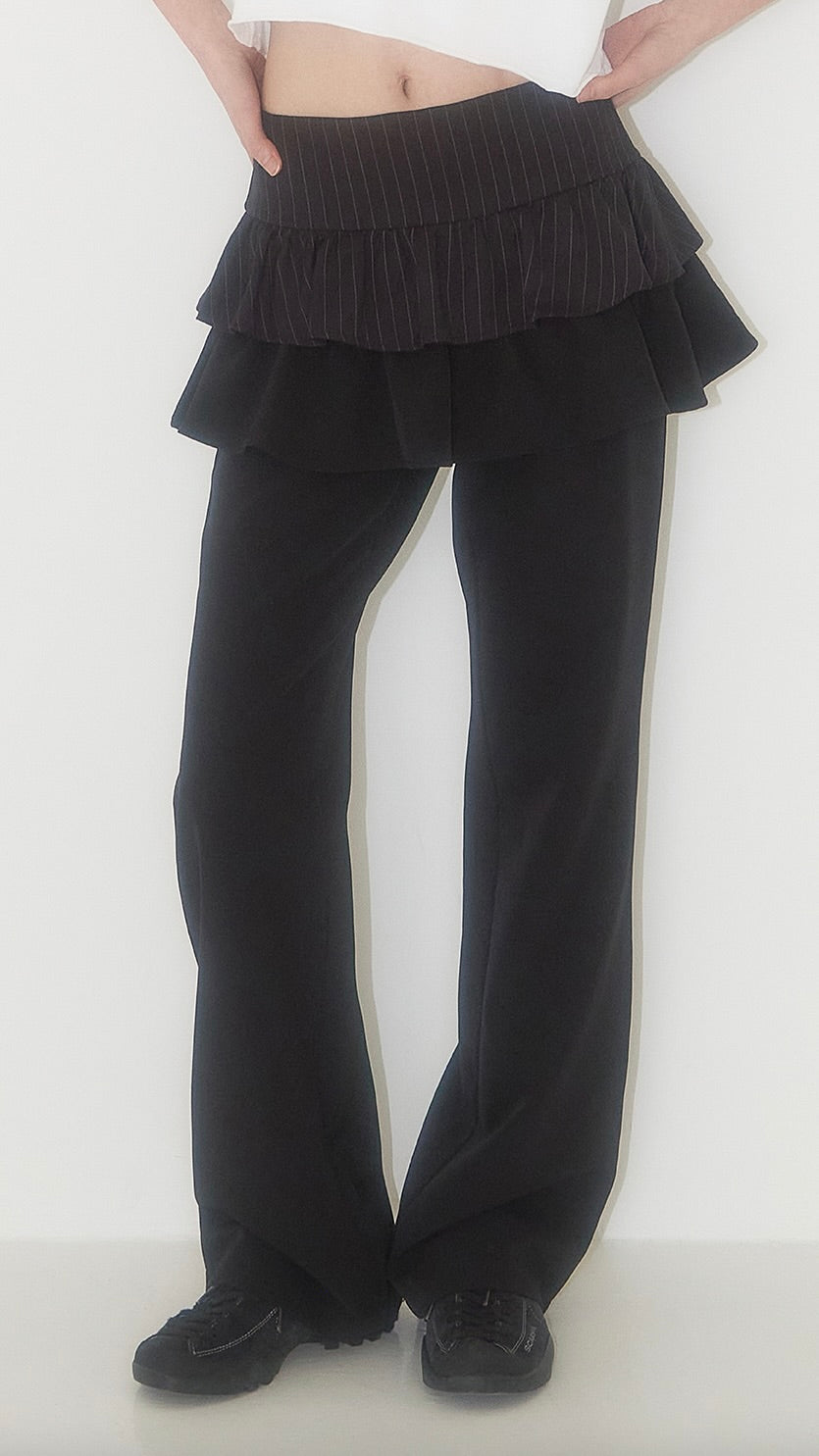 【予約配送】Ruffle color skirt pants