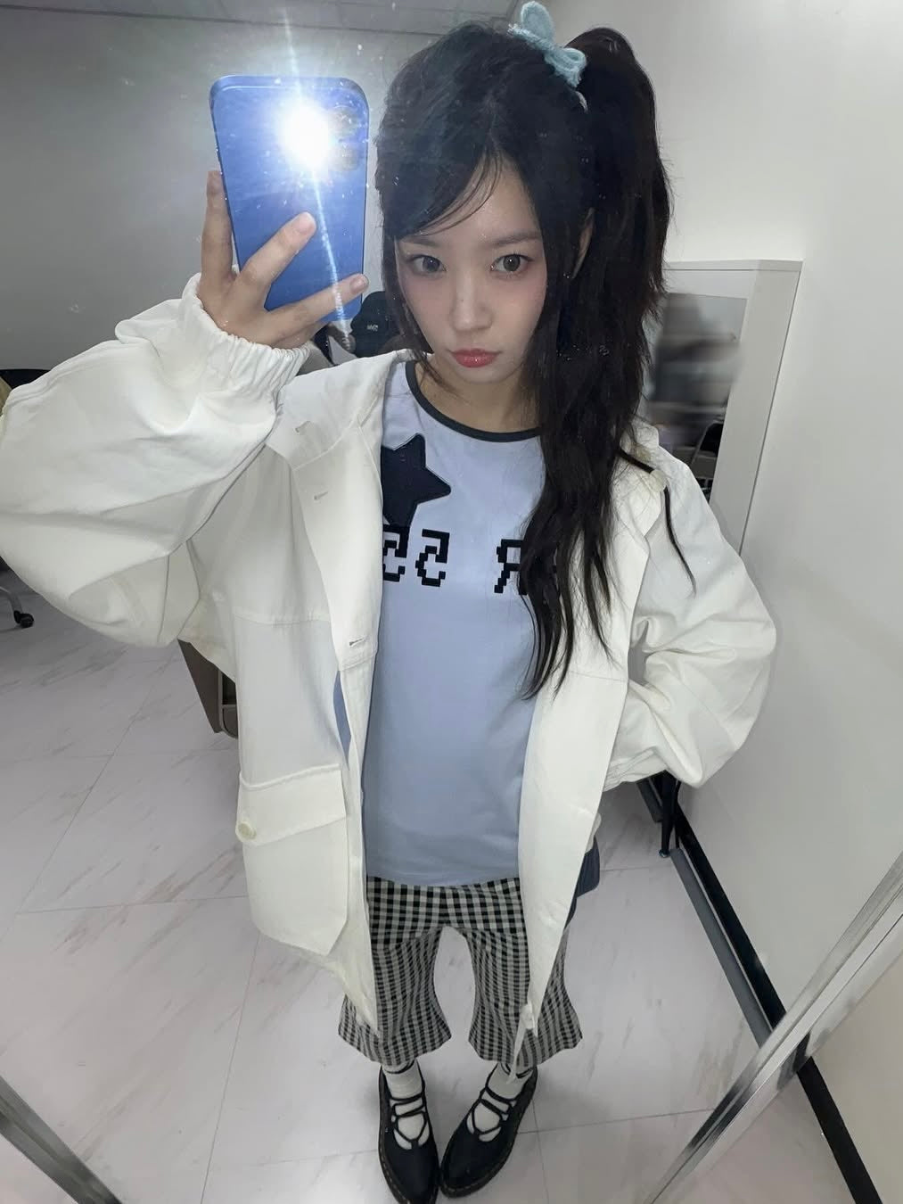 【ILLIT モカ着用】SKR 555 layered top
