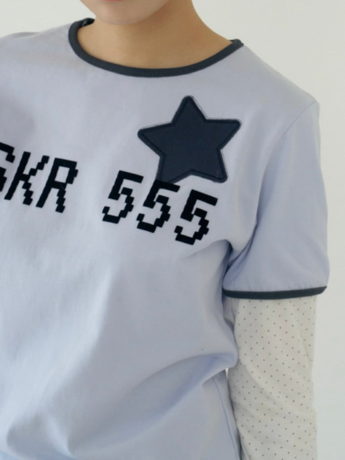 【ILLIT モカ着用】SKR 555 layered top