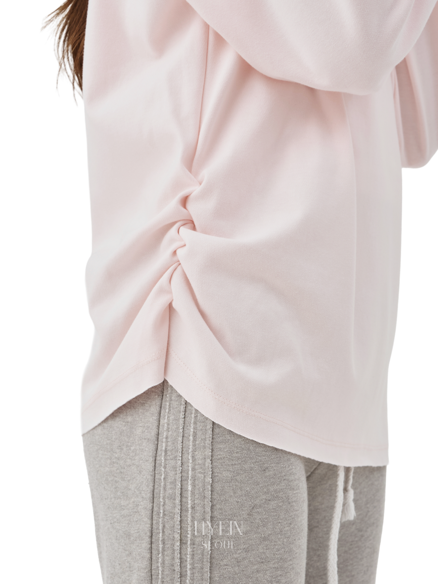 Soft club one shoulder sweatshirt / pink【IVE レイ着用】
