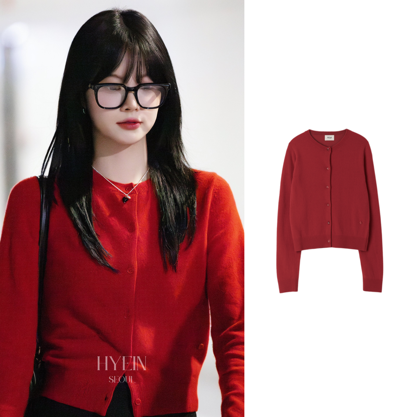 【LE SSERAFIM ウンチェ着用】Two way button cardigan