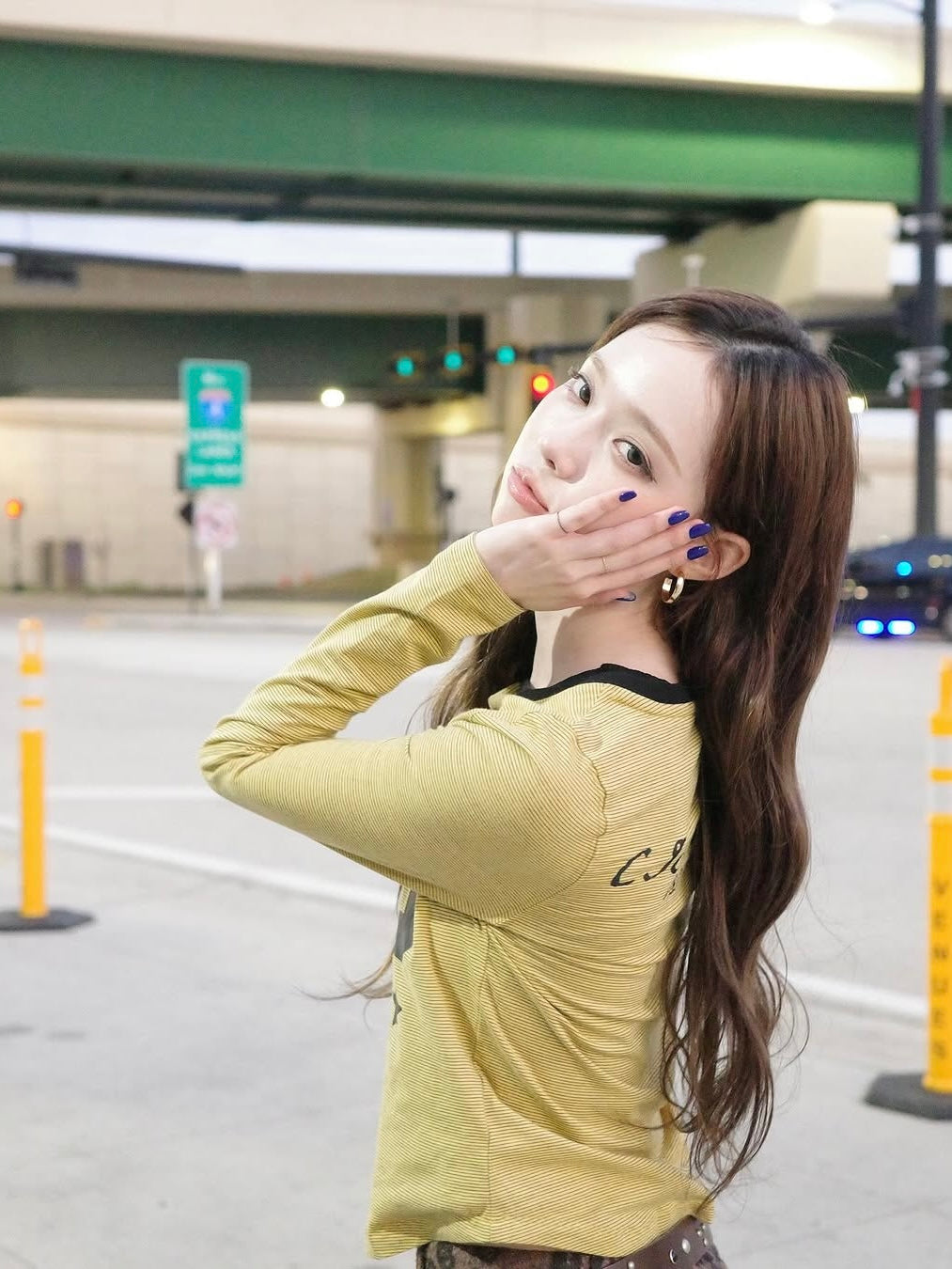 【aespa ウィンター着用】93 Ciao printed long sleeve tee