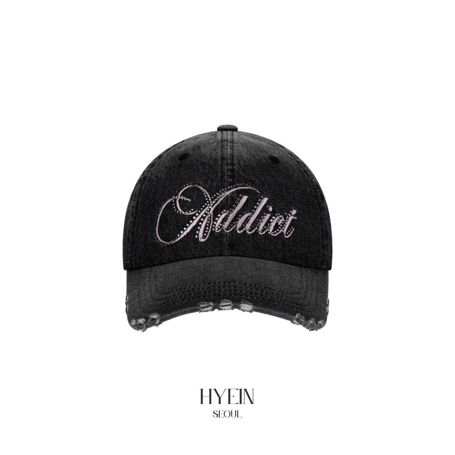 【IVE リズ着用】Addict cap / black denim