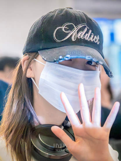 【IVE リズ着用】Addict cap / black denim