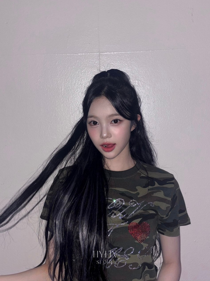 Ames hotfix crop tee camo