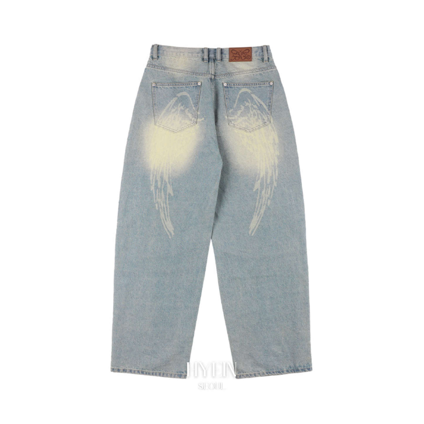 【IVE レイ着用】Angel vintage washing pintuck pants / blue