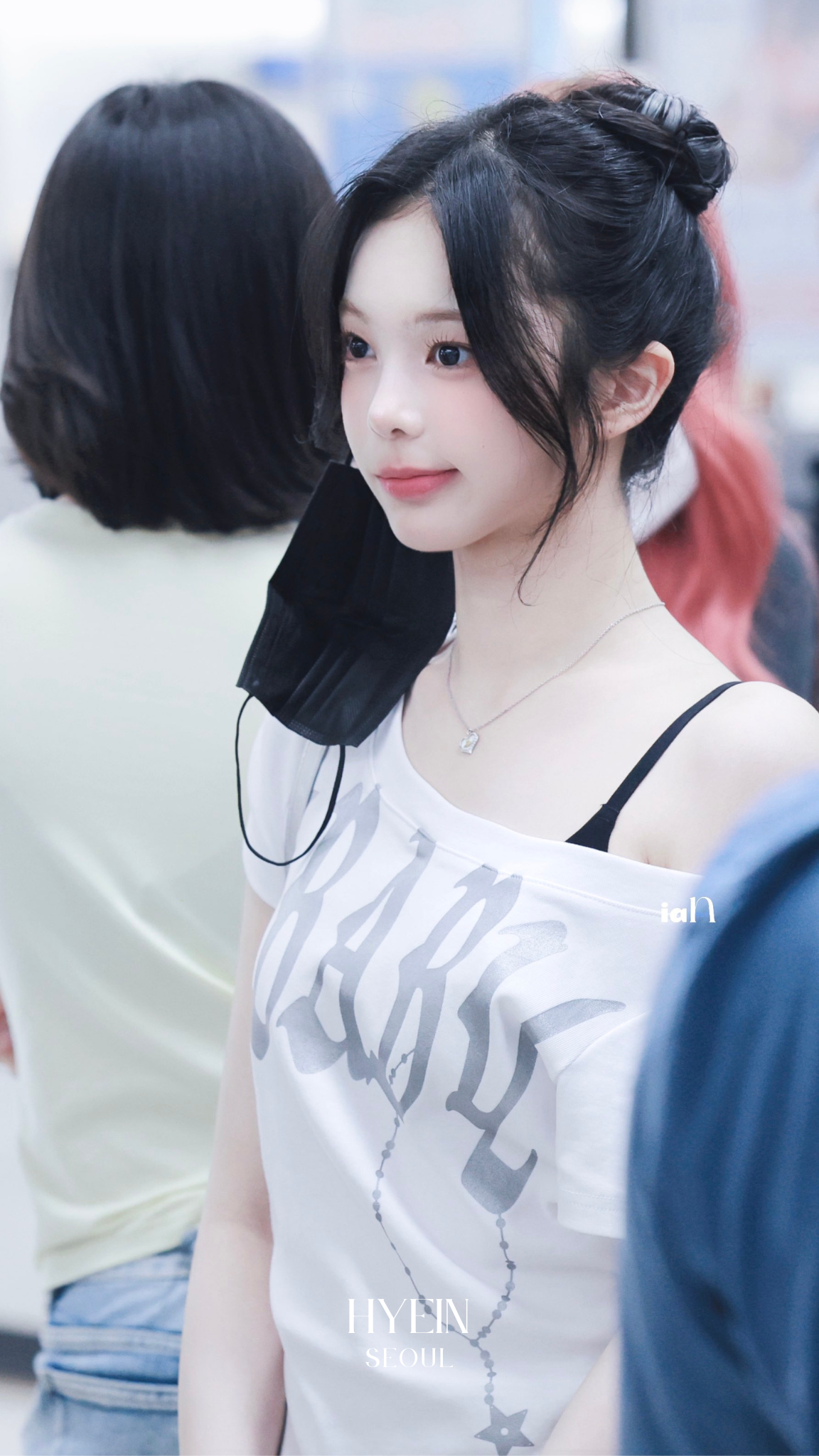 Baby wide neck top / white【Hearts2Hearts(H2H) ian】