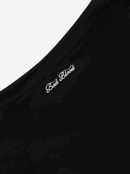 【aespa ニンニン着用】Barbara off shoulder top / black