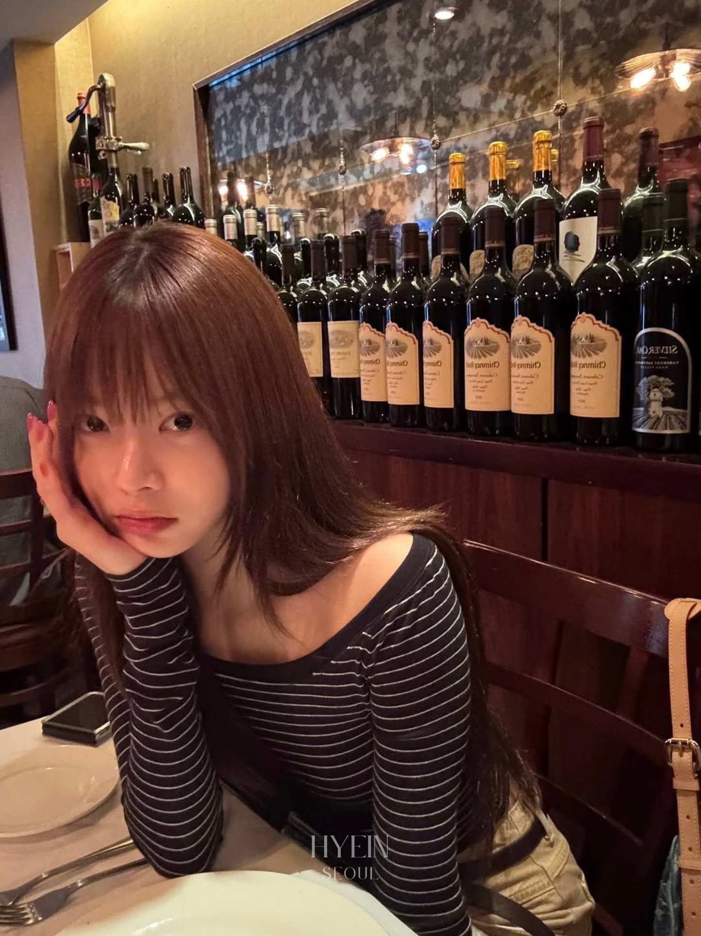 Beyond soft off-shoulder top / stripe black