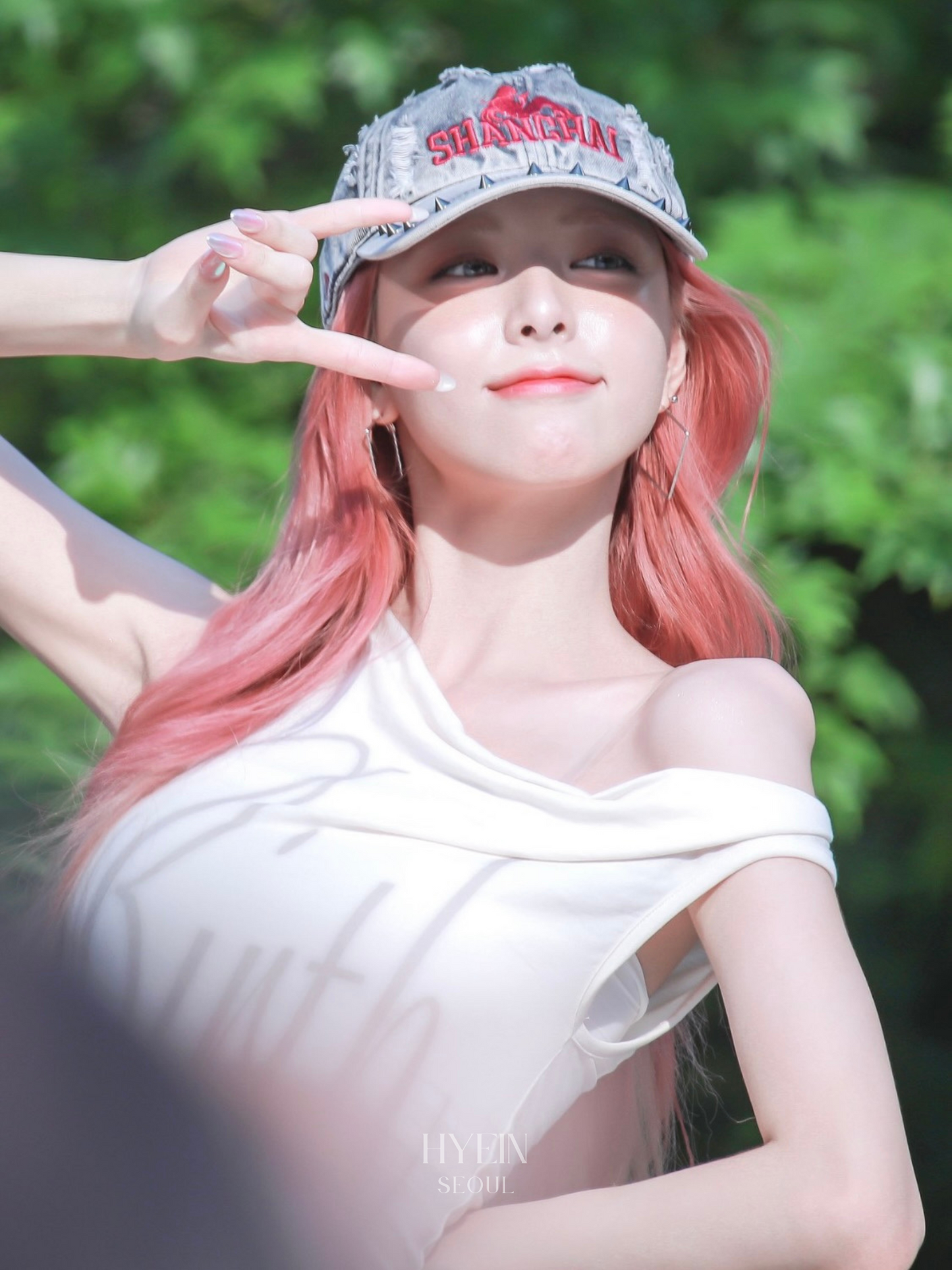 【ITZY ユナ着用】Birth draped top / cream