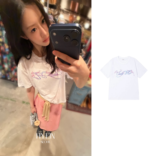 Bula tee / white【ILLIT ミンジュ着用】