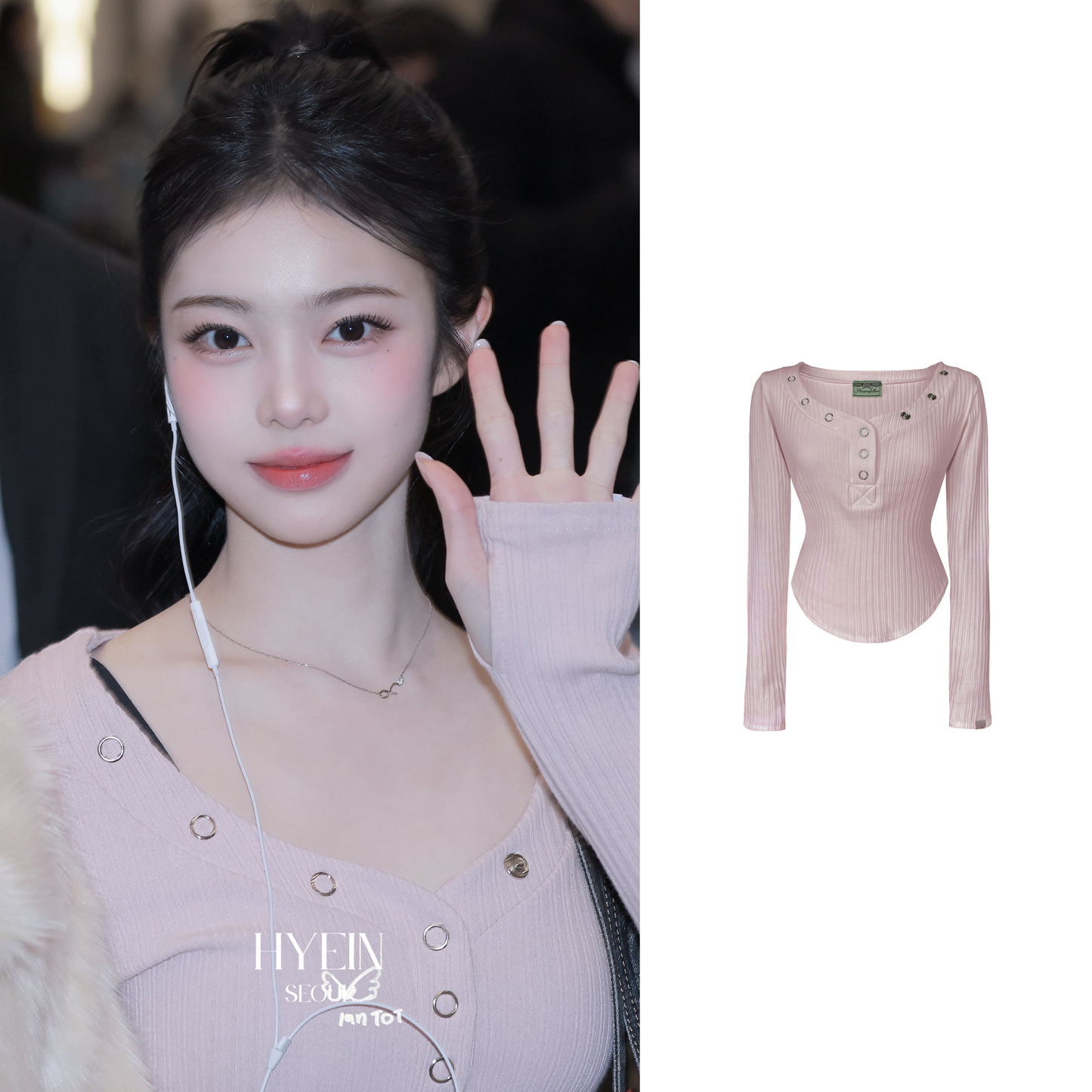 Bunny snap button top【Hearts2Hearts(H2H) イアン着用】