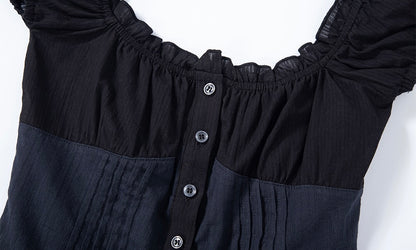 Cindy shirt top / black【Hearts2Hearts(H2H) カルメン着用】