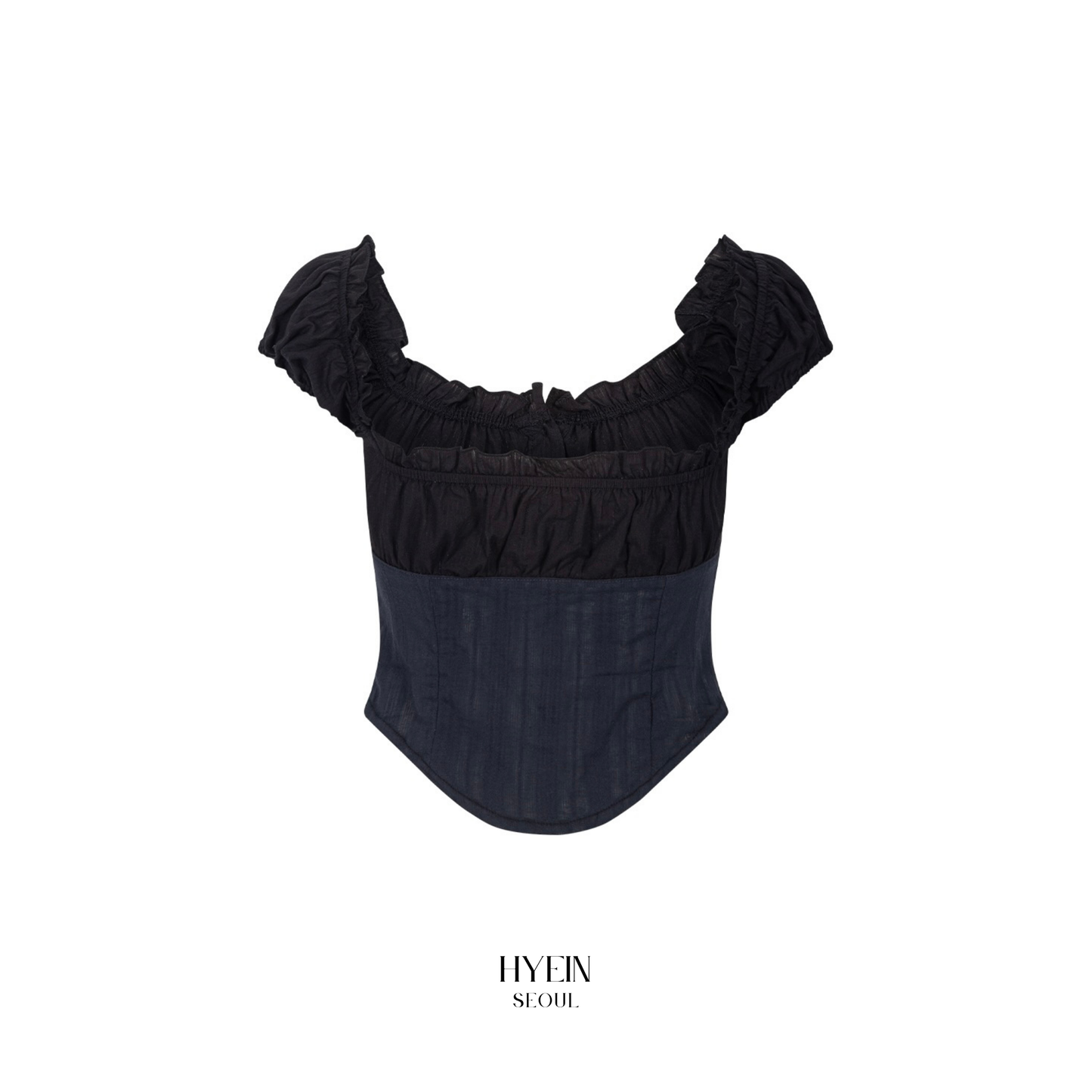 Cindy shirt top / black【Hearts2Hearts(H2H) カルメン着用】