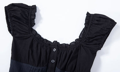 Cindy shirt top / black【Hearts2Hearts(H2H) カルメン着用】