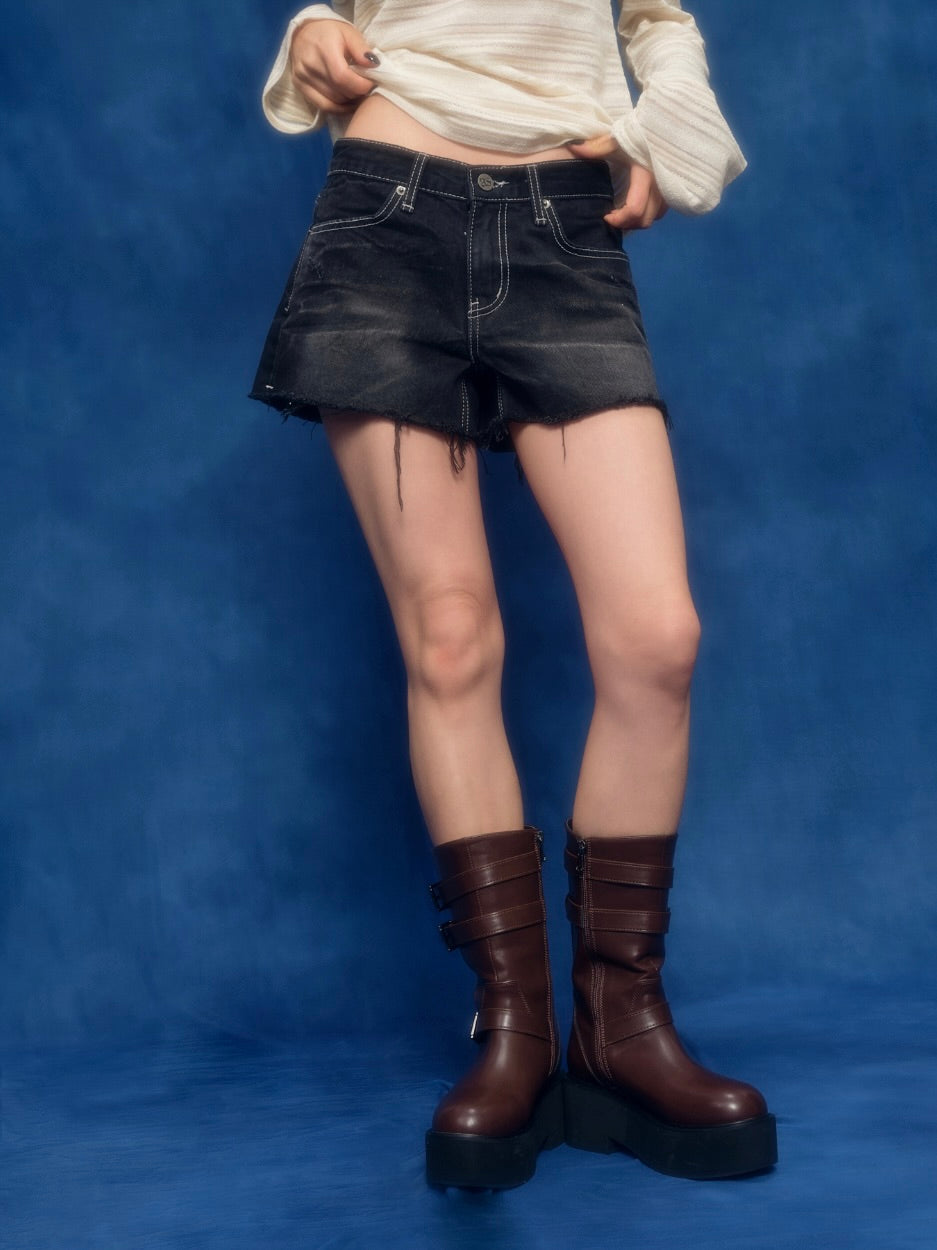 【IVE リズ着用】Dalit short pants / black