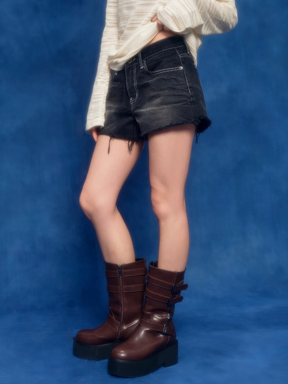 【IVE リズ着用】Dalit short pants / black