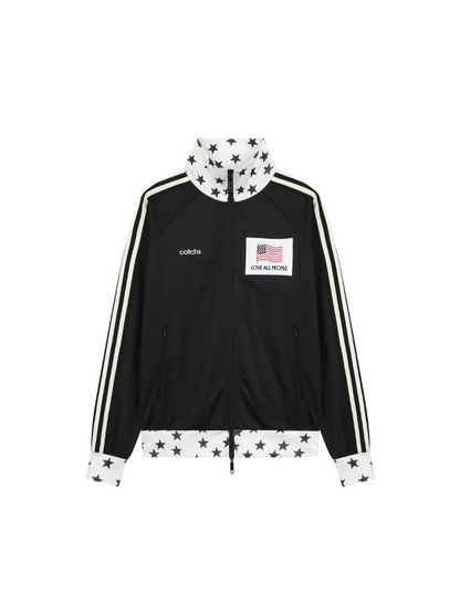 【LE SSERAFIM ウンチェ着用】Dino driver track jacket / black
