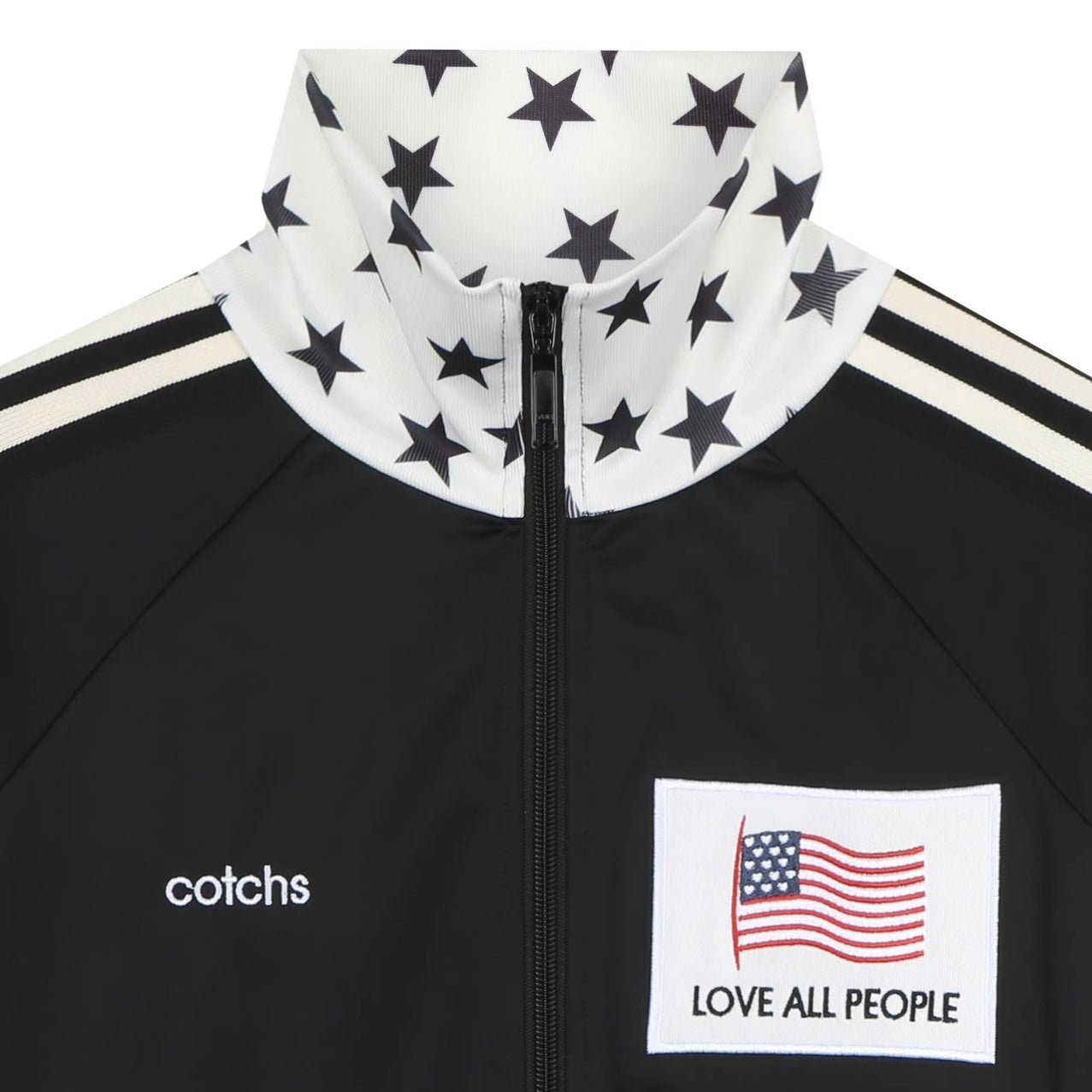 【LE SSERAFIM ウンチェ着用】Dino driver track jacket / black