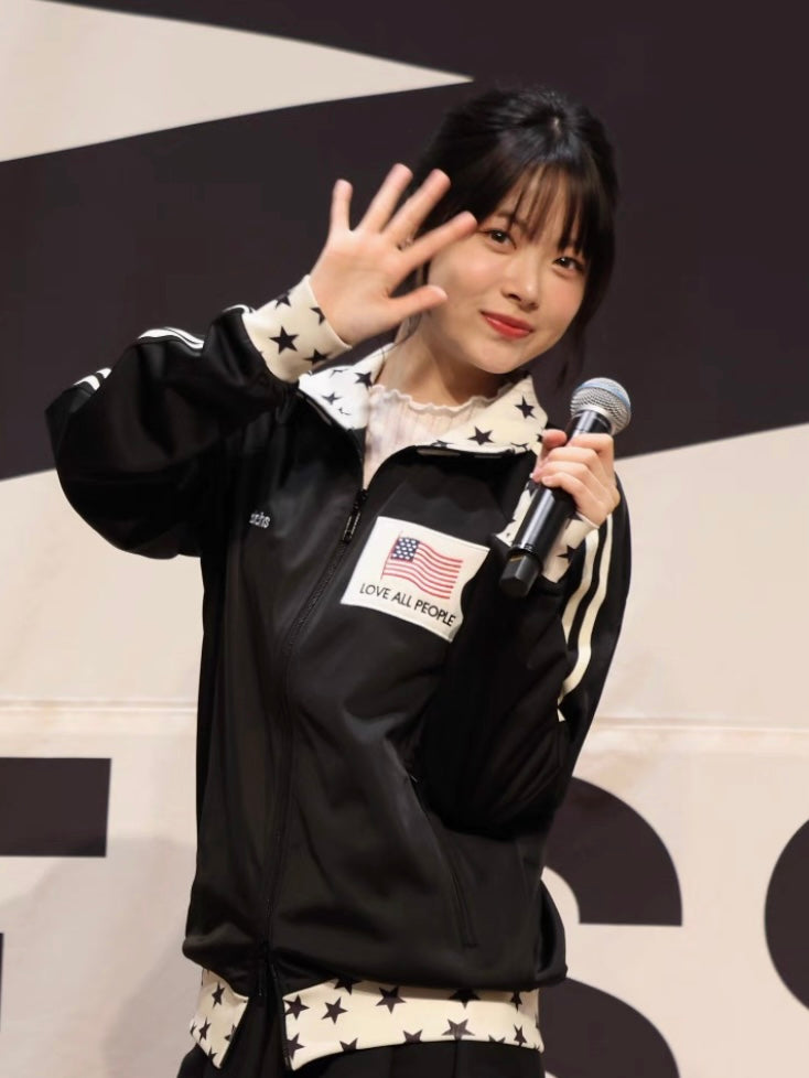 【LE SSERAFIM ウンチェ着用】Dino driver track jacket / black