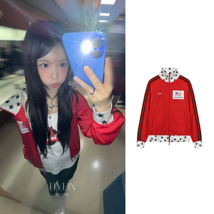 【ILLIT モカ着用】Dino driver track jacket / red