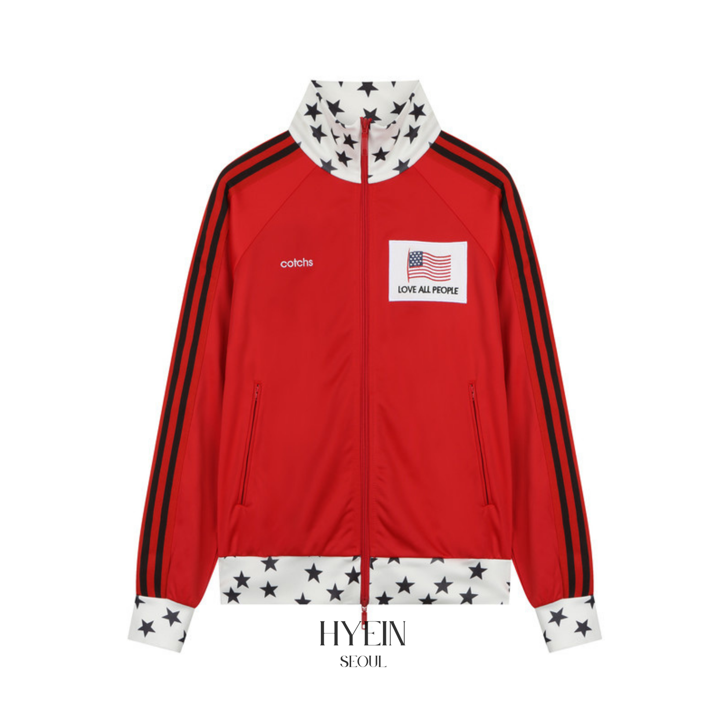 【ILLIT モカ着用】Dino driver track jacket / red