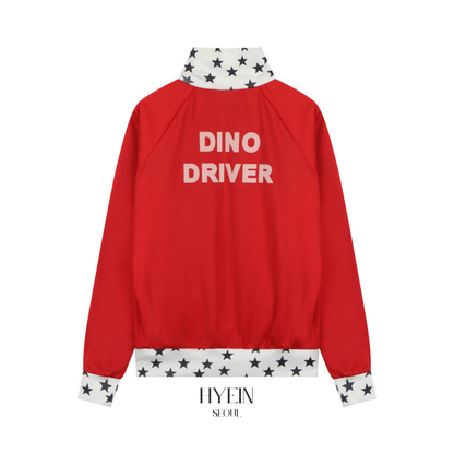 【ILLIT モカ着用】Dino driver track jacket / red