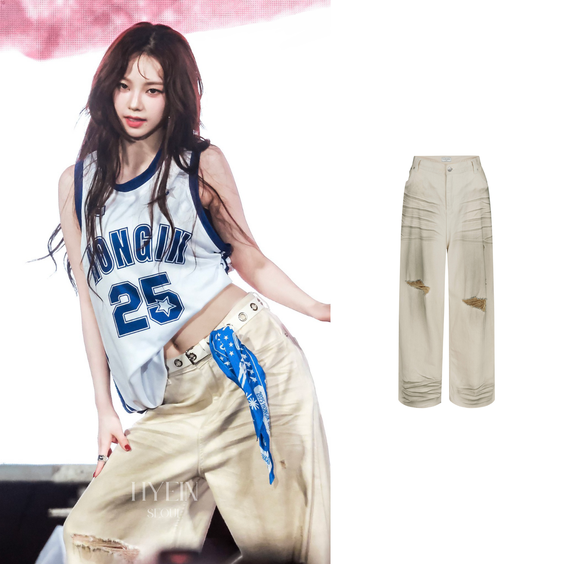 ★LANGER★ dirty cat white jeans Dirty cat white jeans – hyein