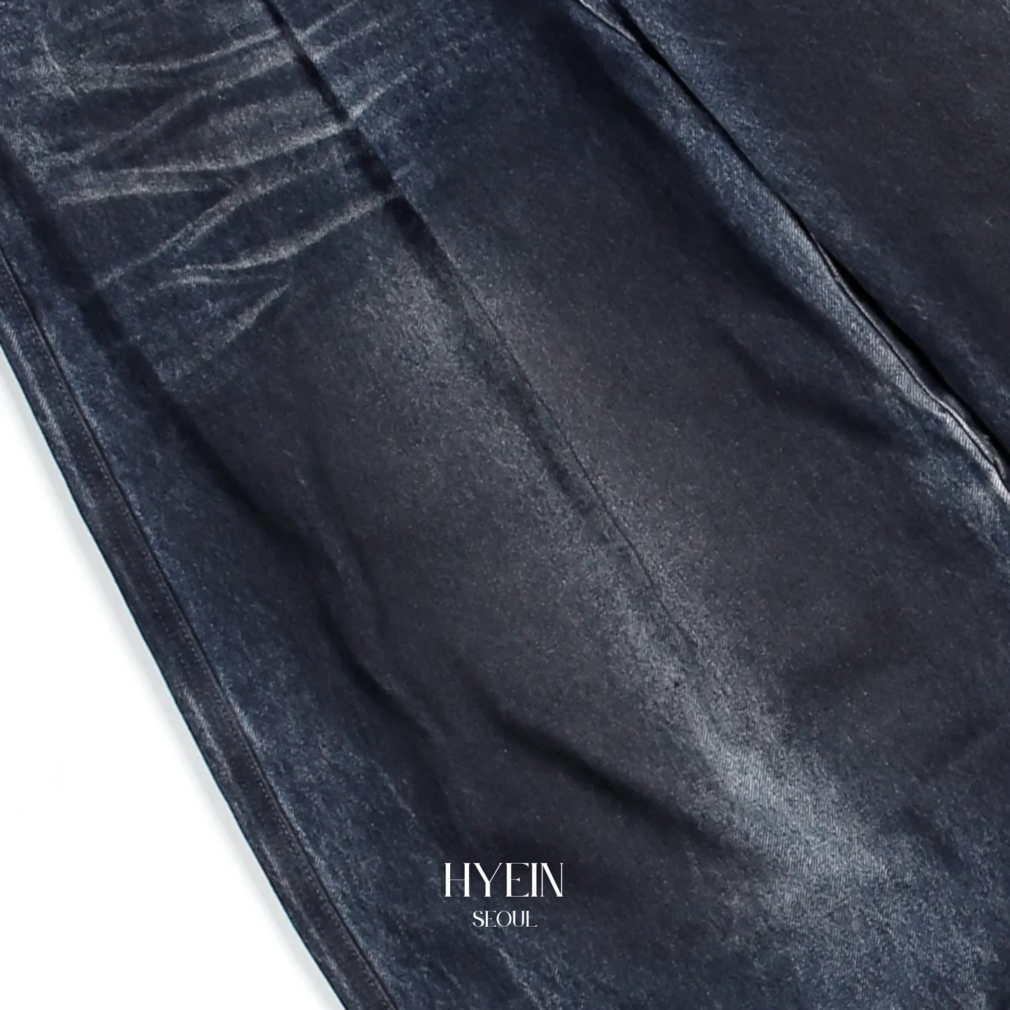 【aespa ニンニン着用】Dirty washed wide balloon denim pants