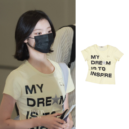 Dre m piercing top / yellow