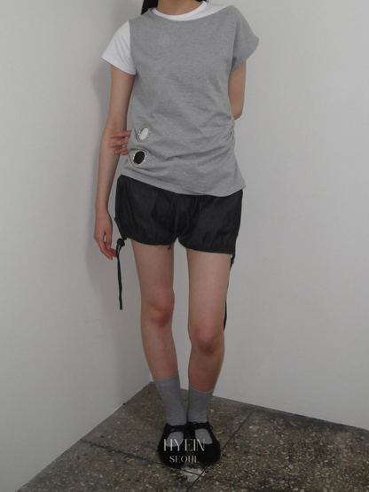 【ILLIT モカ着用】Eyelet loose sleeveless