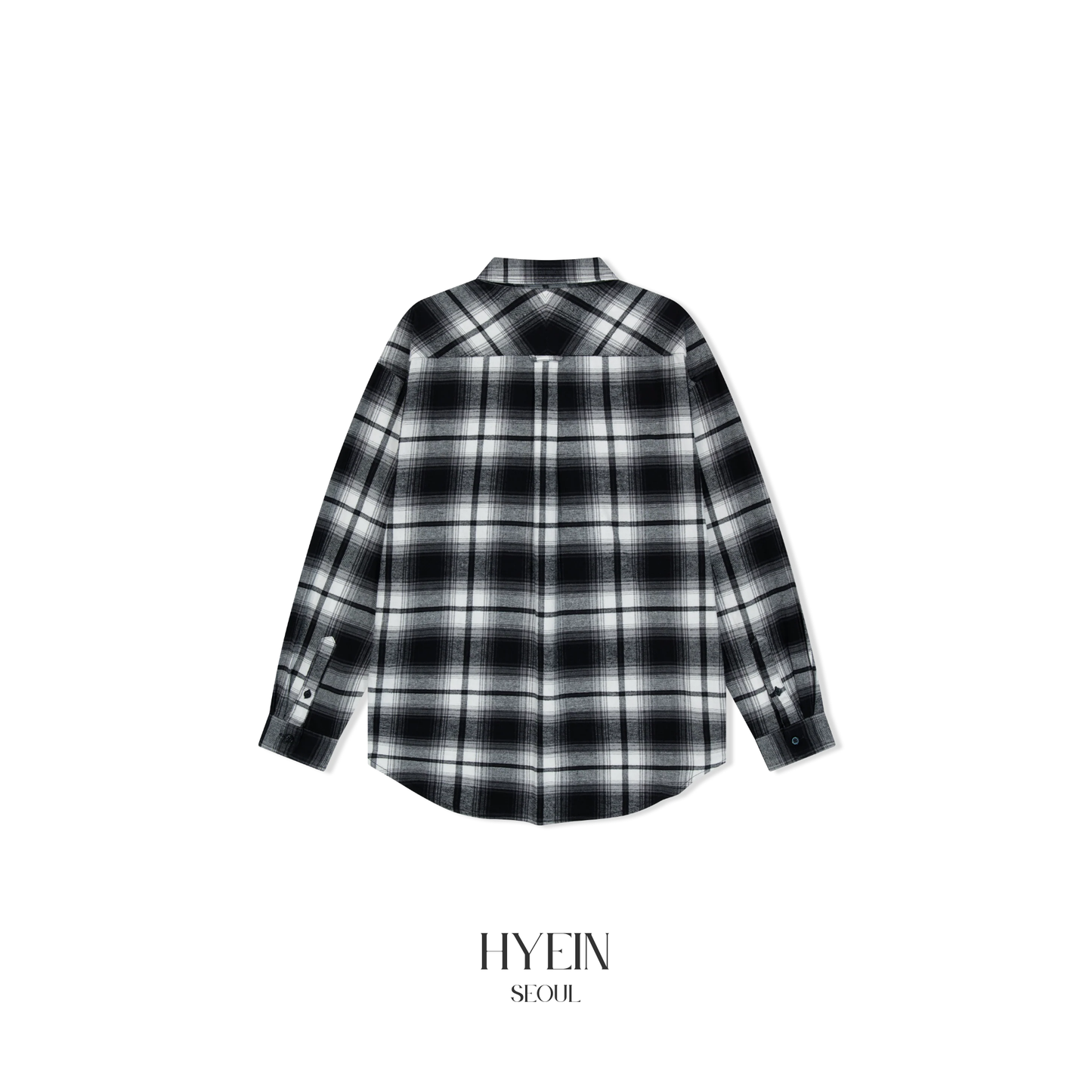 Flannel check shirt / black【LE SSERAFIM kazuha】