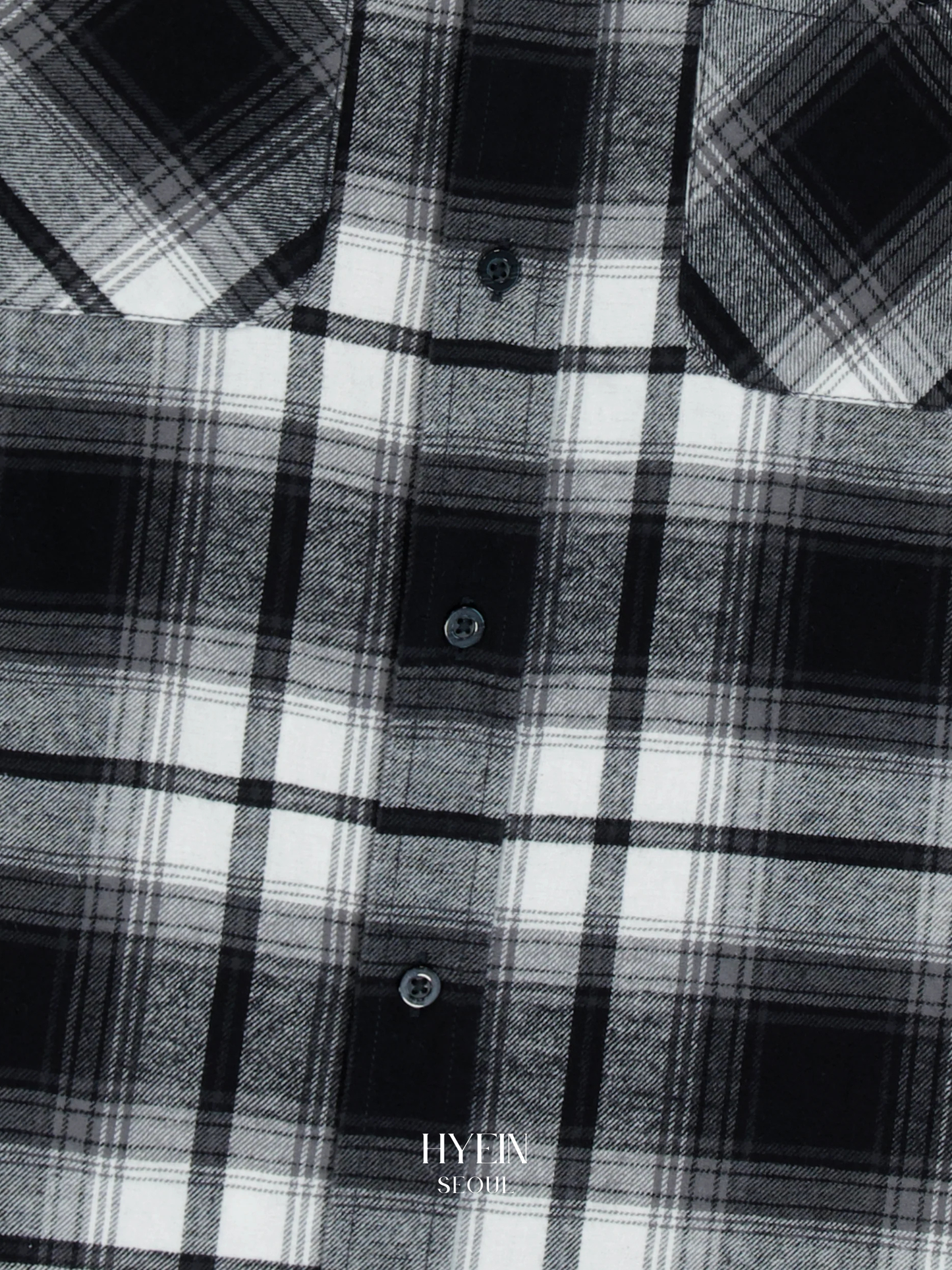 Flannel check shirt / black【LE SSERAFIM kazuha】